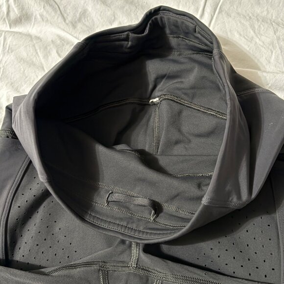 Lululemon Uncovered Strength High-Rise Crop 23" Graphite Grey Leggings Mesh 4 - Picture 7 of 8